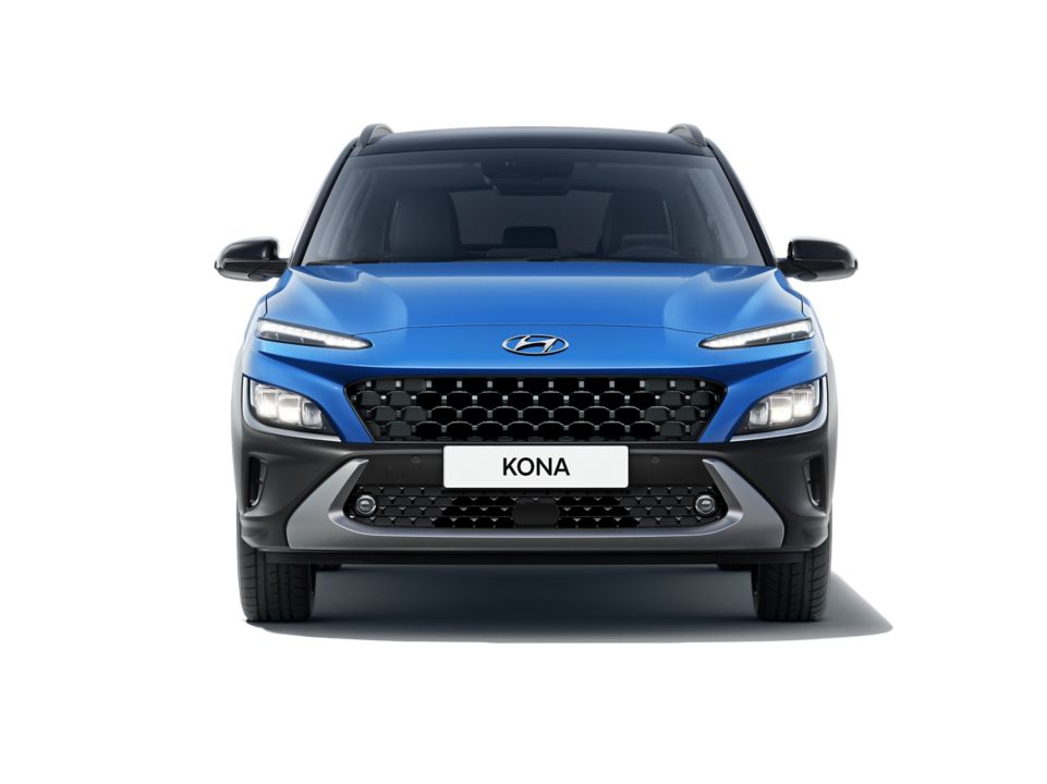 Vue avant du nouveau Hyundai KONA arborant son caractère unique de SUV.